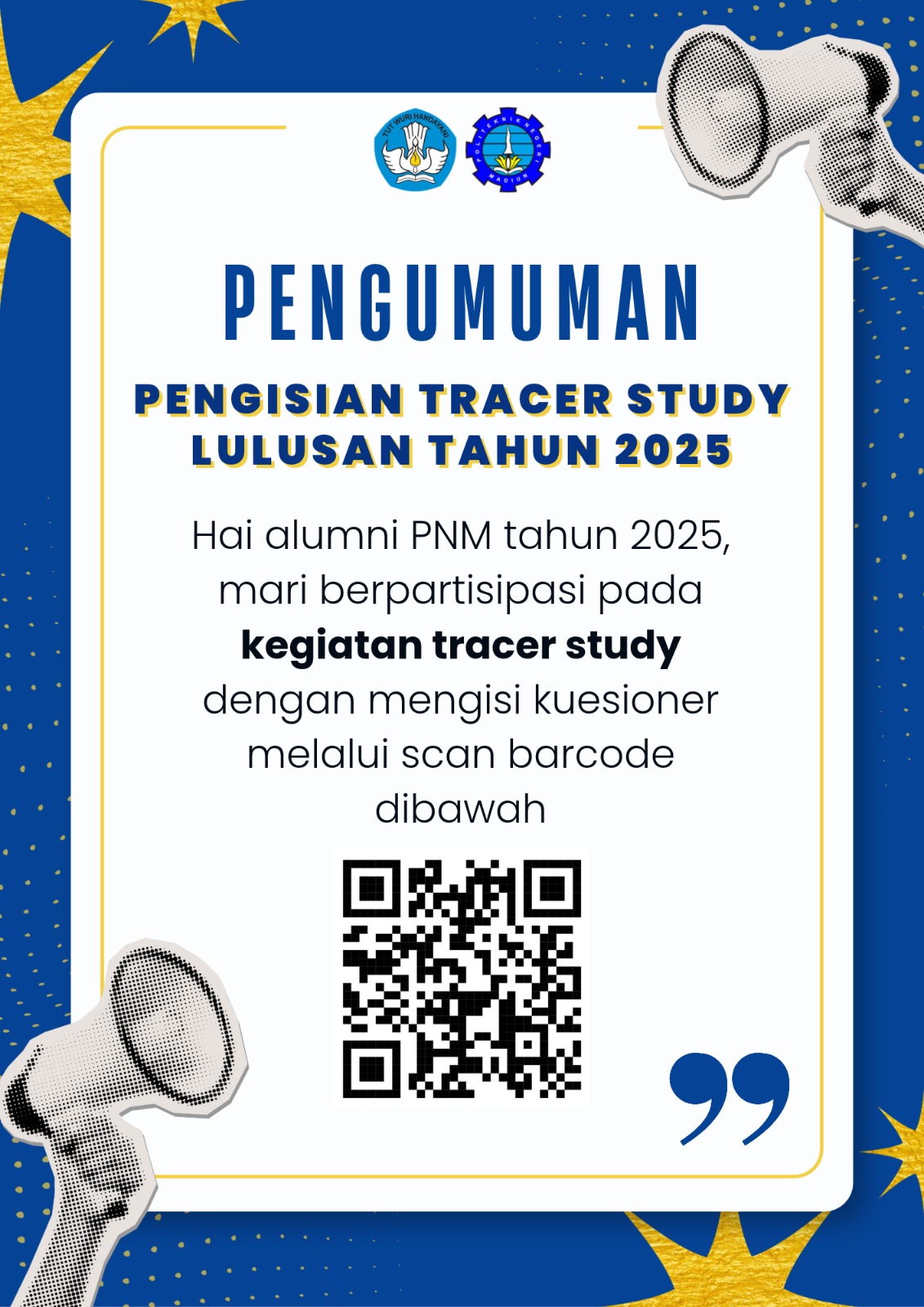Pengisian Tracer Study 2025